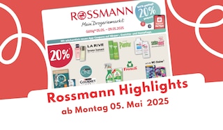 Jetzt aktuellen Artikel über Rossmann lesen Rossmann Prospekt 05.05.2025 - das sind die Angebote!