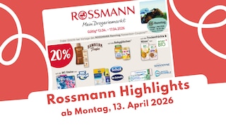 Rossmann Prospekt ab 13.04.2026 mit Deals für Beauty und Fahrrad!