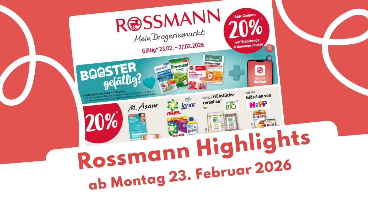 Rossmann Prospekt 23.02.2026: Parfum, Spielzeug & mehr Rossmann Prospekt 23.02.2026: Parfum, Spielzeug & mehr