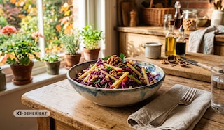Aktueller Artikel zu Akku Rasenmäher Knackiger Rotkohlsalat: Das herbstlich frische Rezept