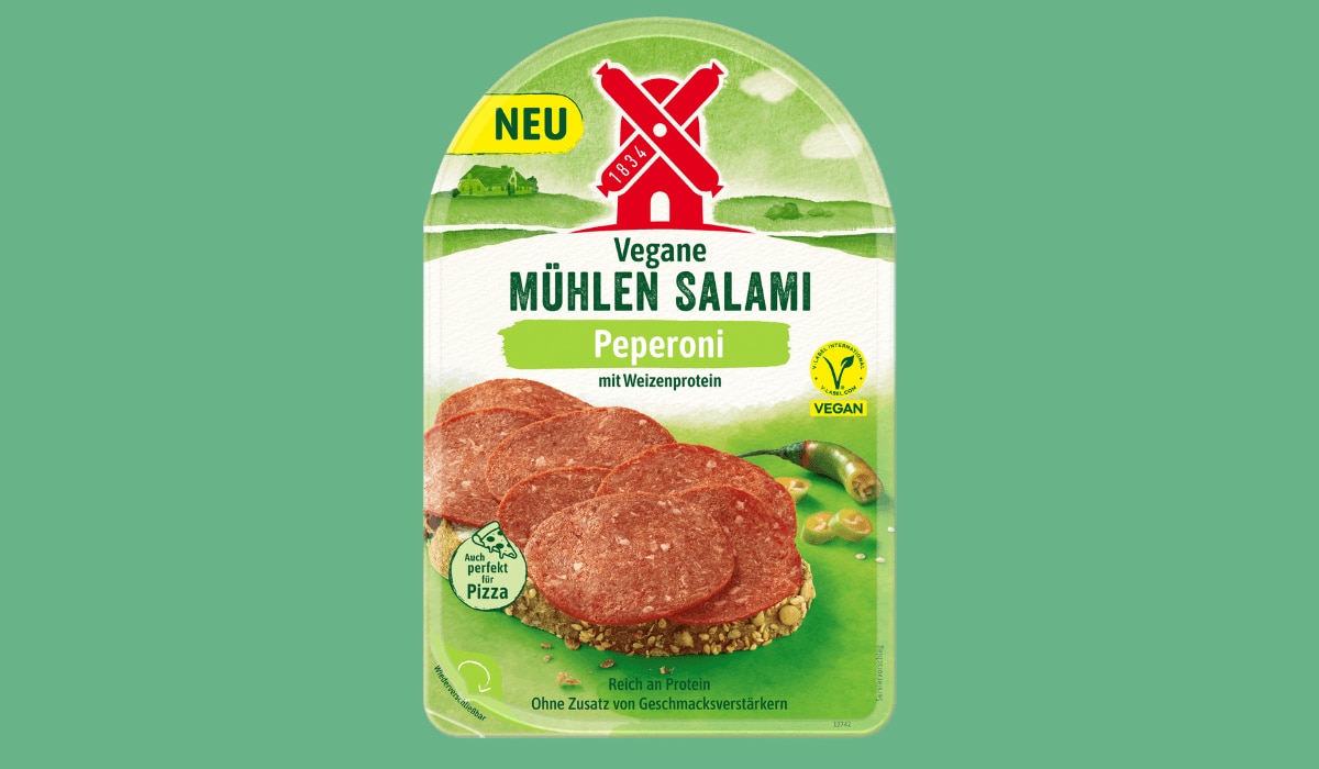 Rügenwalder Mühle vegane Salami Peperoni 2024