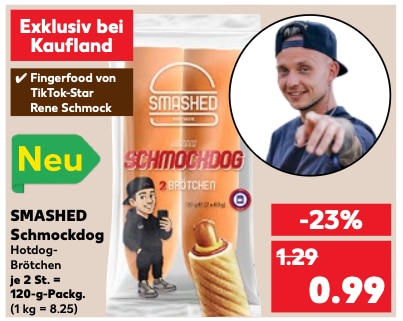 SMASHED Schmockdog von Rene Schmock im Kaufland Prospekt KW34 2025