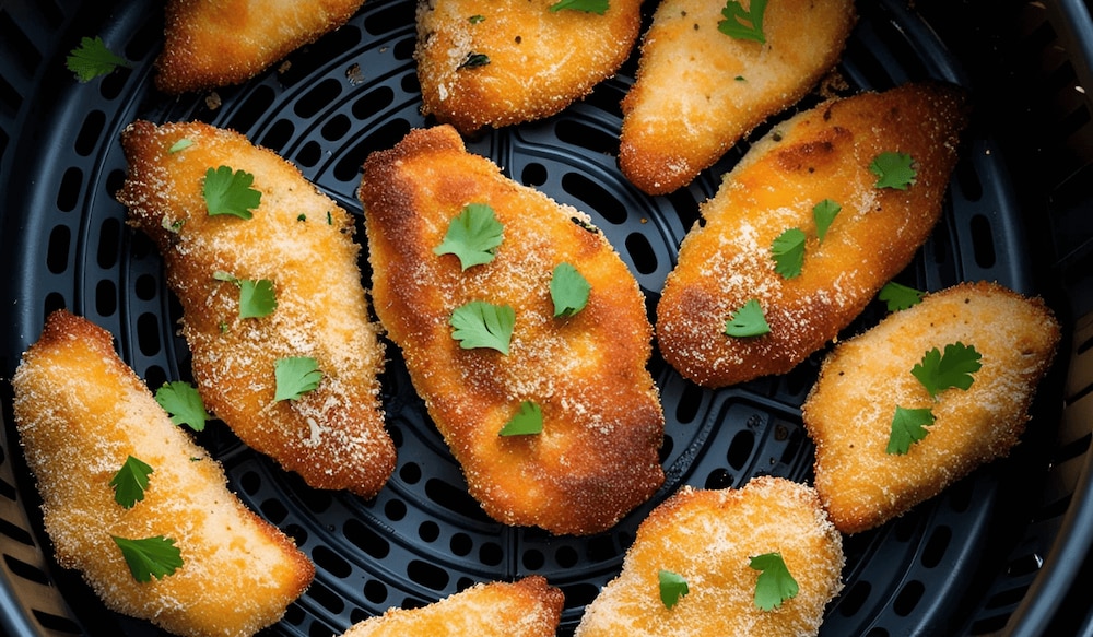 Schnitzel aus der Heißluftfritteuse