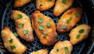 Schnitzel aus der Heißluftfritteuse