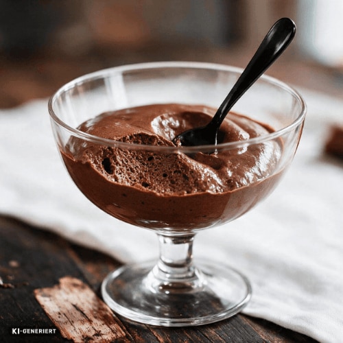 Schokoladen-Kaffee-Mousse im Glas
