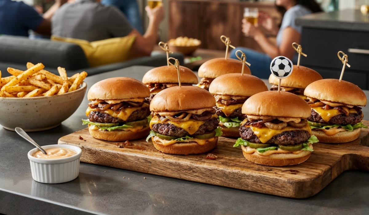 Mini Smashed Burger Sliders