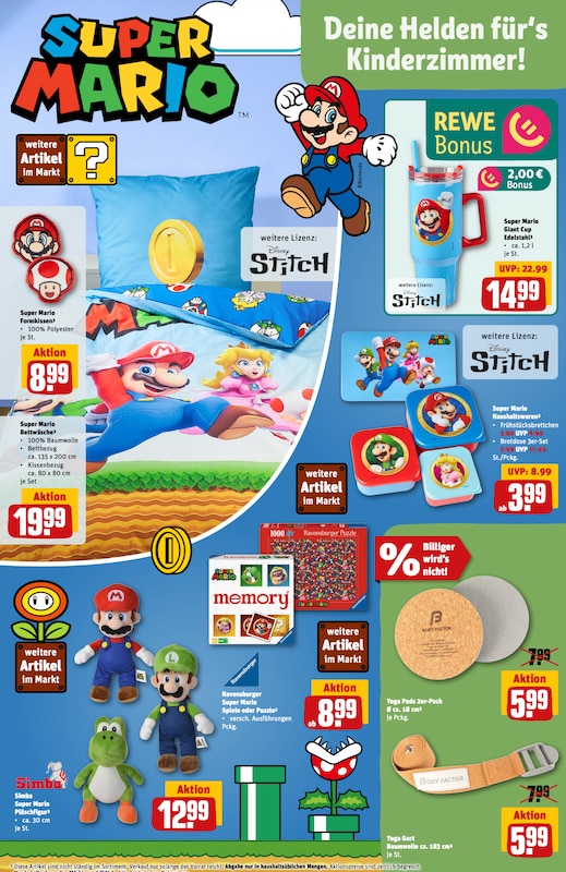 Super Mario Kollektion im REWE Prospekt 30.03.2026