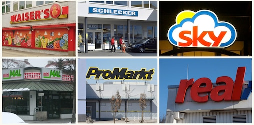Supermärkte von früher, Kaisers, Schlecker, Sky, minimal, promarkt, real