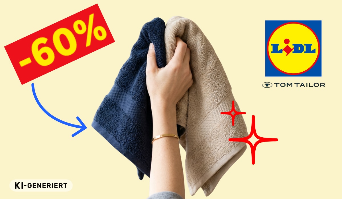 Tom Tailor kommt zu Lidl: Jetzt Handtücher mit bis zu 60% Rabatt sichern