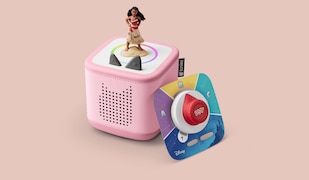 Rosa Toniebox 2 mit Vaiana Toniefigure