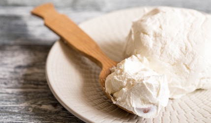 Topfen in einer Schale