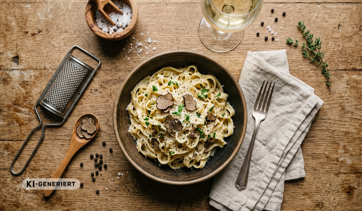 Pilze Deluxe: Unser Rezept für cremige Trüffelpasta Pilze Deluxe: Unser Rezept für cremige Trüffelpasta