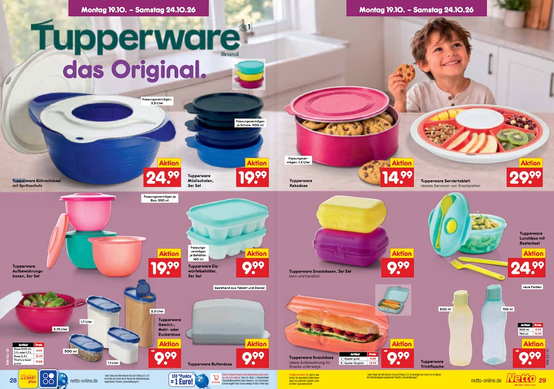 Tupperware gibt's jetzt bei Netto - alle Infos zum Comeback!
