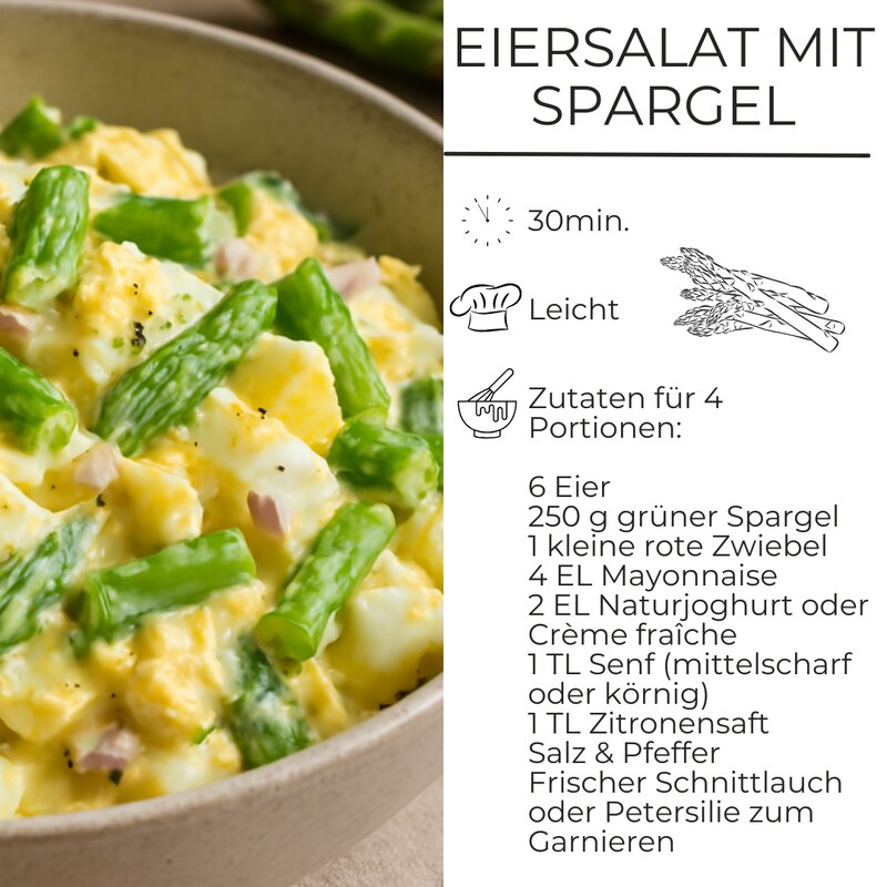 Eiersalat mit Spargel Rezept