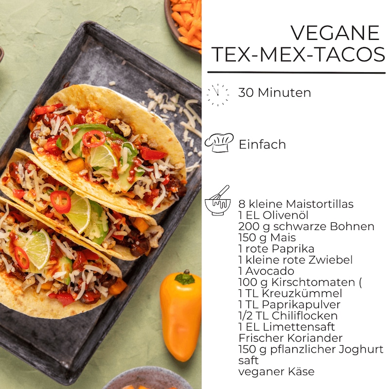 Vegane Tex-Mex-Tacos