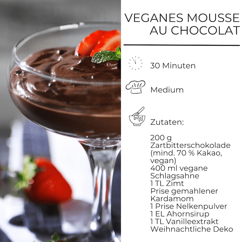 Veganes Mousse au Chocolat