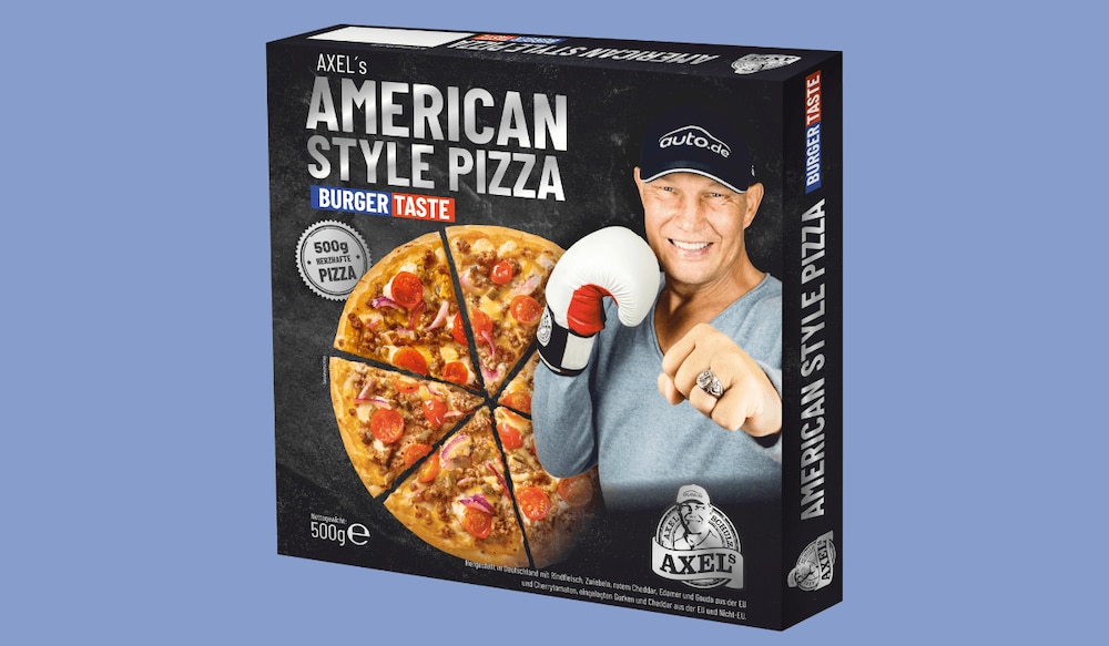 Verpackung von AXEL's American Style Pizza von Axel Schulz und Freiberger