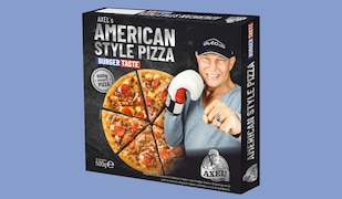 Verpackung von AXEL's American Style Pizza von Axel Schulz und Freiberger