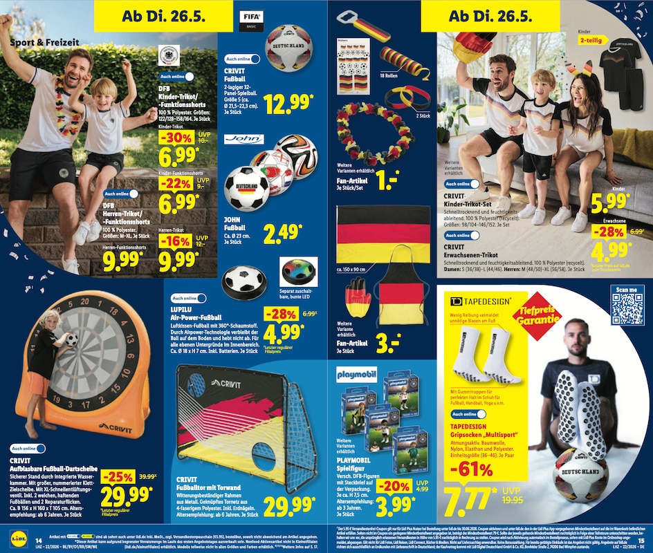 WM-Fan-Artikel im Lidl Prospekt 26.05.2026