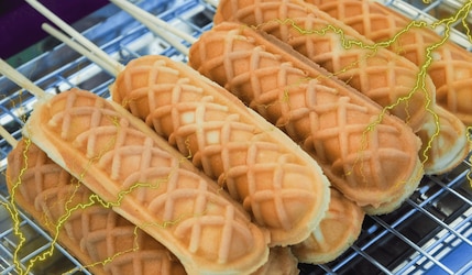 Waffeln am Stil Stranger Things