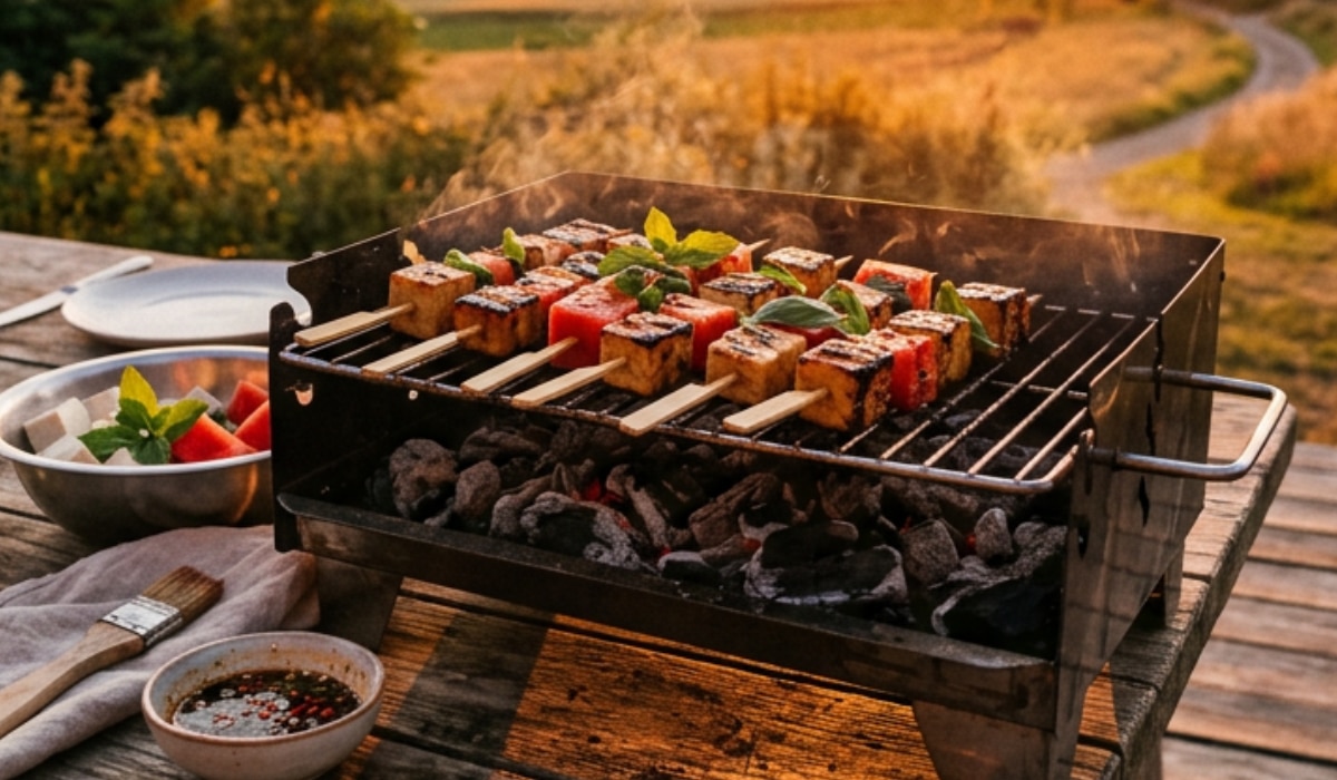 Wassermelonen-Tofu-Spieße