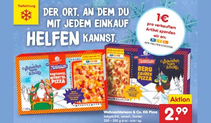Bei Netto Marken-Discount Weihnachtsmann und Co. KG Pizza