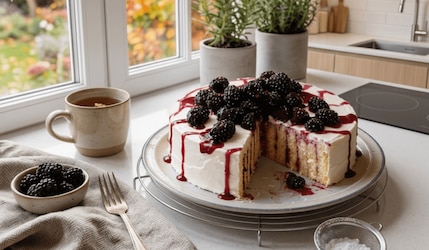 Brombeeren-Wickeltorte