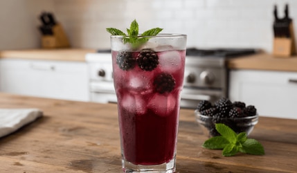 Lillet Wild Berry Mocktail: Rezept für den alkoholfreien Brombeer-Cocktail