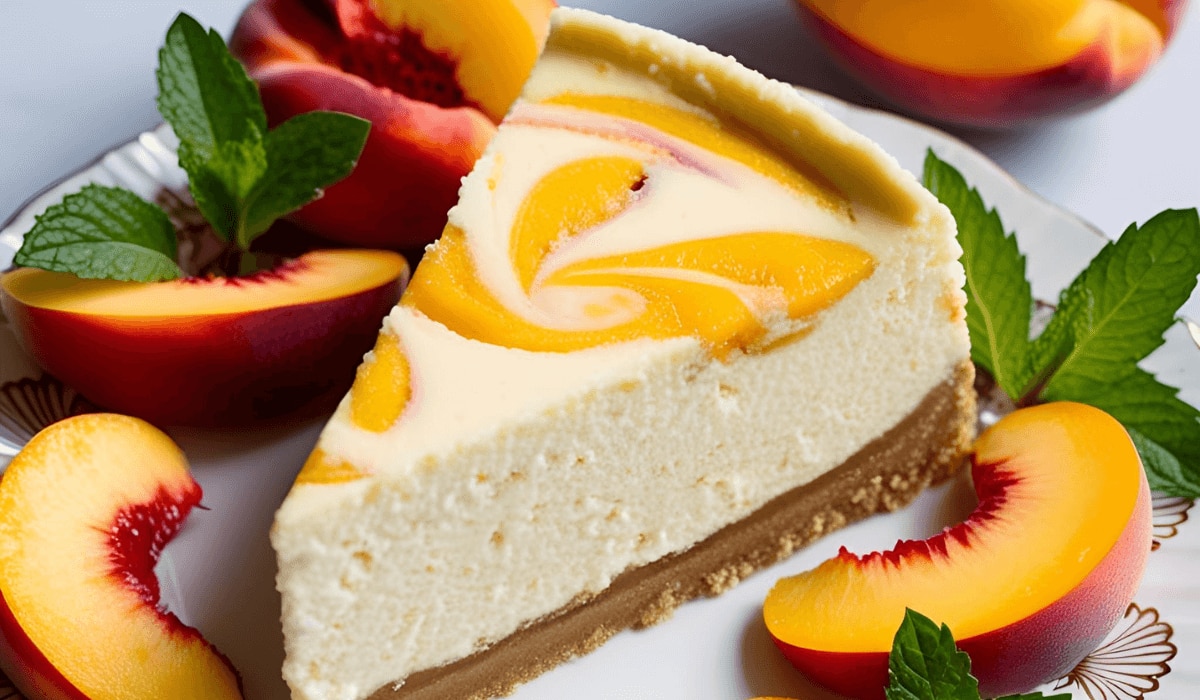 Pfirsich Wirbeltorte