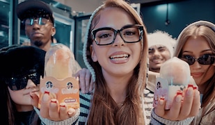 Zahide FruPop  bei EDEKA