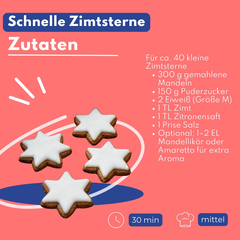 Zimtsterne Zutaten