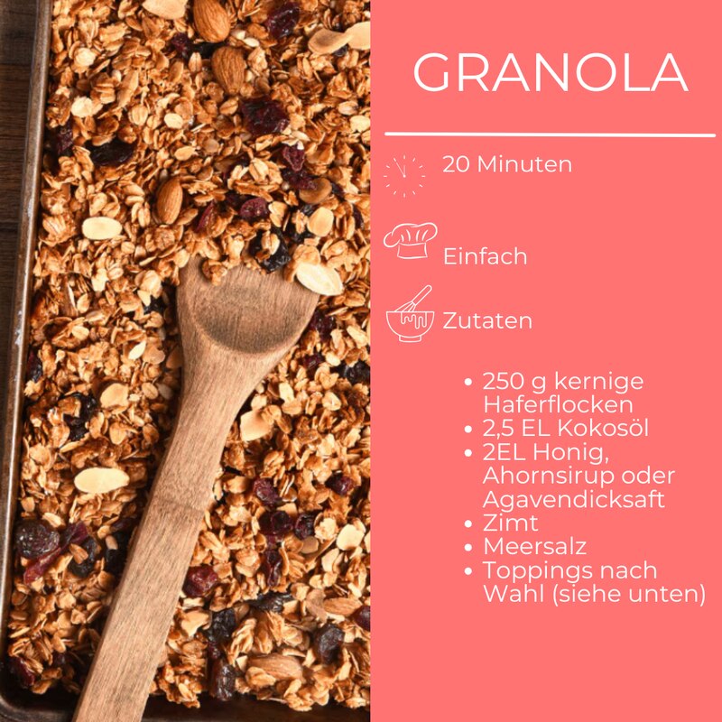 Zutatenliste Granola