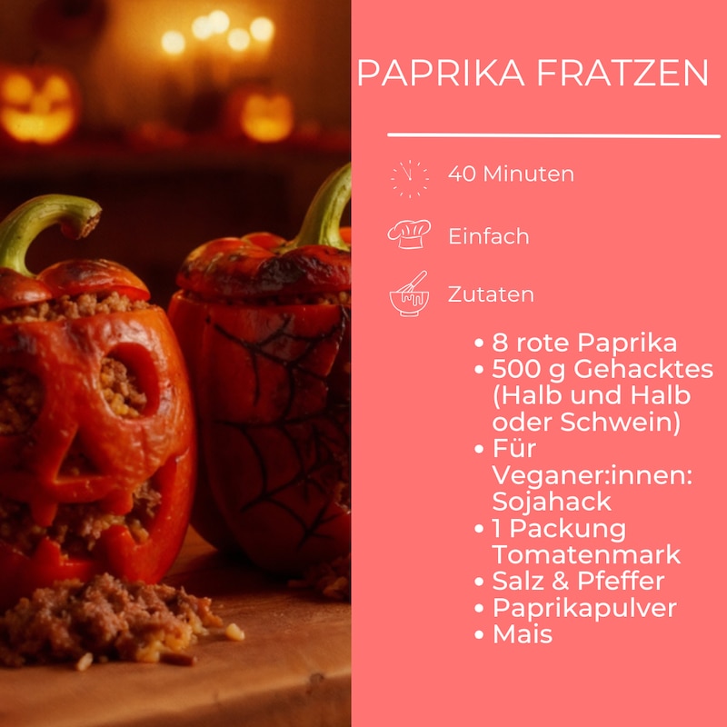 Zutatenliste Paprika Fratzen