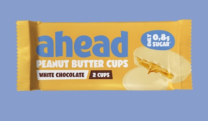 ahead White Cocolate Peanut Butter Cups Packshot 2024