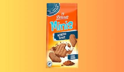 Neu von Brandt: Minis Kakao Shot mit Kakao Glasur 