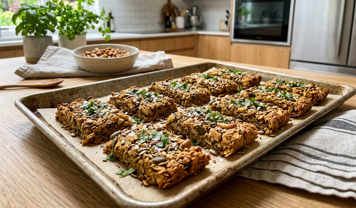 Müsliriegel - aber herzhaft! Unser würziges Rezept