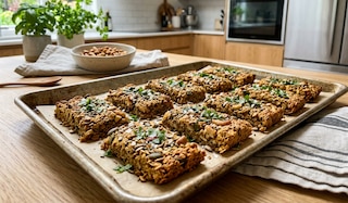 Müsliriegel - aber herzhaft! Unser würziges Rezept