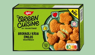 iglo Green Cuisine Brokkoli-Käse Emojis Packshot 2025