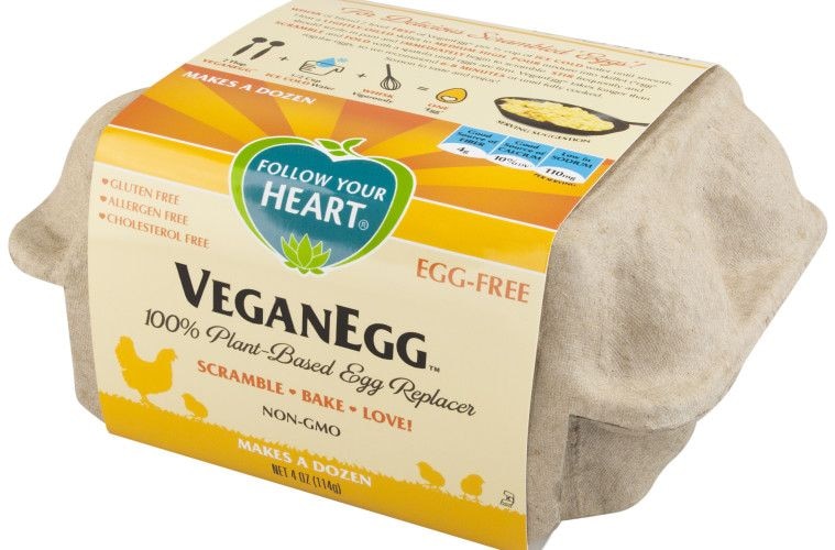 Die Verpackung für veganes Ei