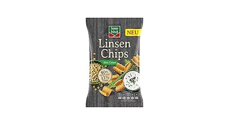 Linsen Chips von Funny Frisch: Weniger Fett, mehr Protein - Fitness-Chips?