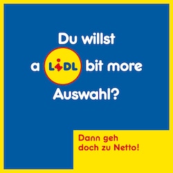 Netto Marken-Discount kontert Lidl-Werbekampagne - Lidl antwortet