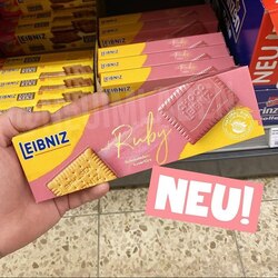 Leibniz Ruby rosafarbener Butterkeks