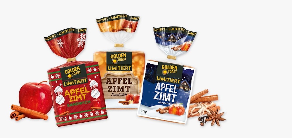 Limitiert: Golden Toast Apfel Zimt Sandwich