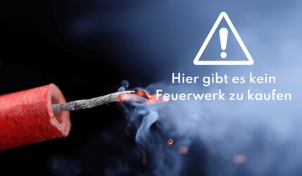 Händler,die kein Feuerwerk verkaufen: Abgebrannter Böller