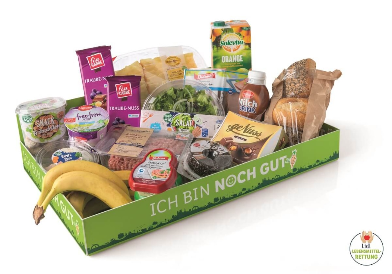 Lidl „Ich bin noch gut“-Box: Mit reduzierten Artikeln zur Lebensmittelrettung
