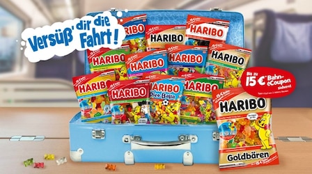 Haribo Bahn-Gutschein: Bis zu 15€ Rabatt auf deine nächste Fahrt sichern