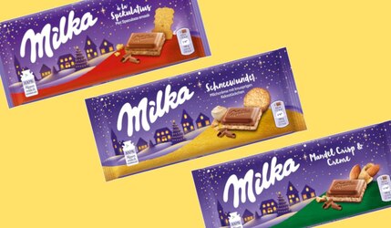 Milka Winter-Editionen 2020: Spekulatius, Schneewunder, Mandel Crisp & Cream