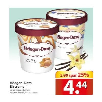 Häagen Dazs Eis Angebot famila Nordost