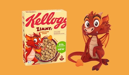 Kellogg's Zimmys: Knusprige Vollkorn-Zimtsterne erobern mit Drachen-Power die Regale