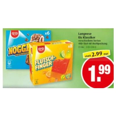 Langnese Eis Angebot Markant